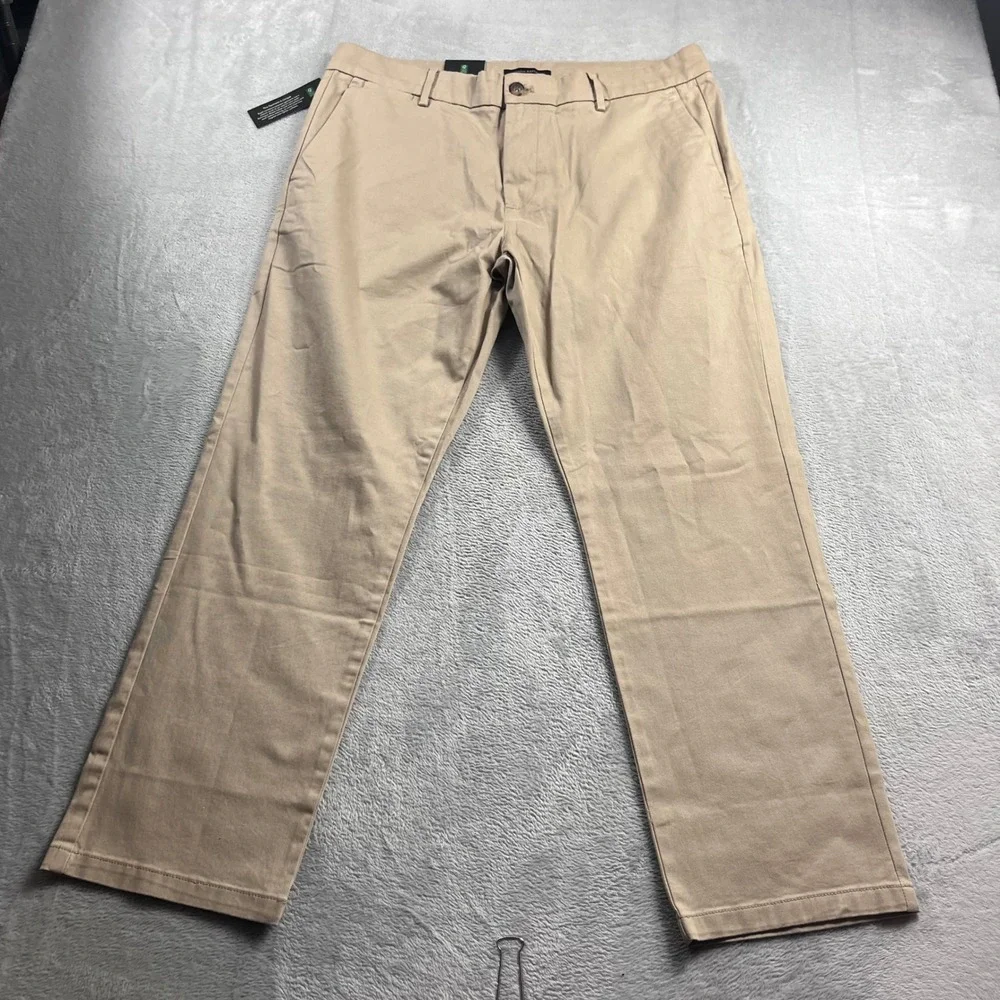 Banana Republic Mens Chino Pants Tan Khaki Straight Leg 36x29 NWT 1768308